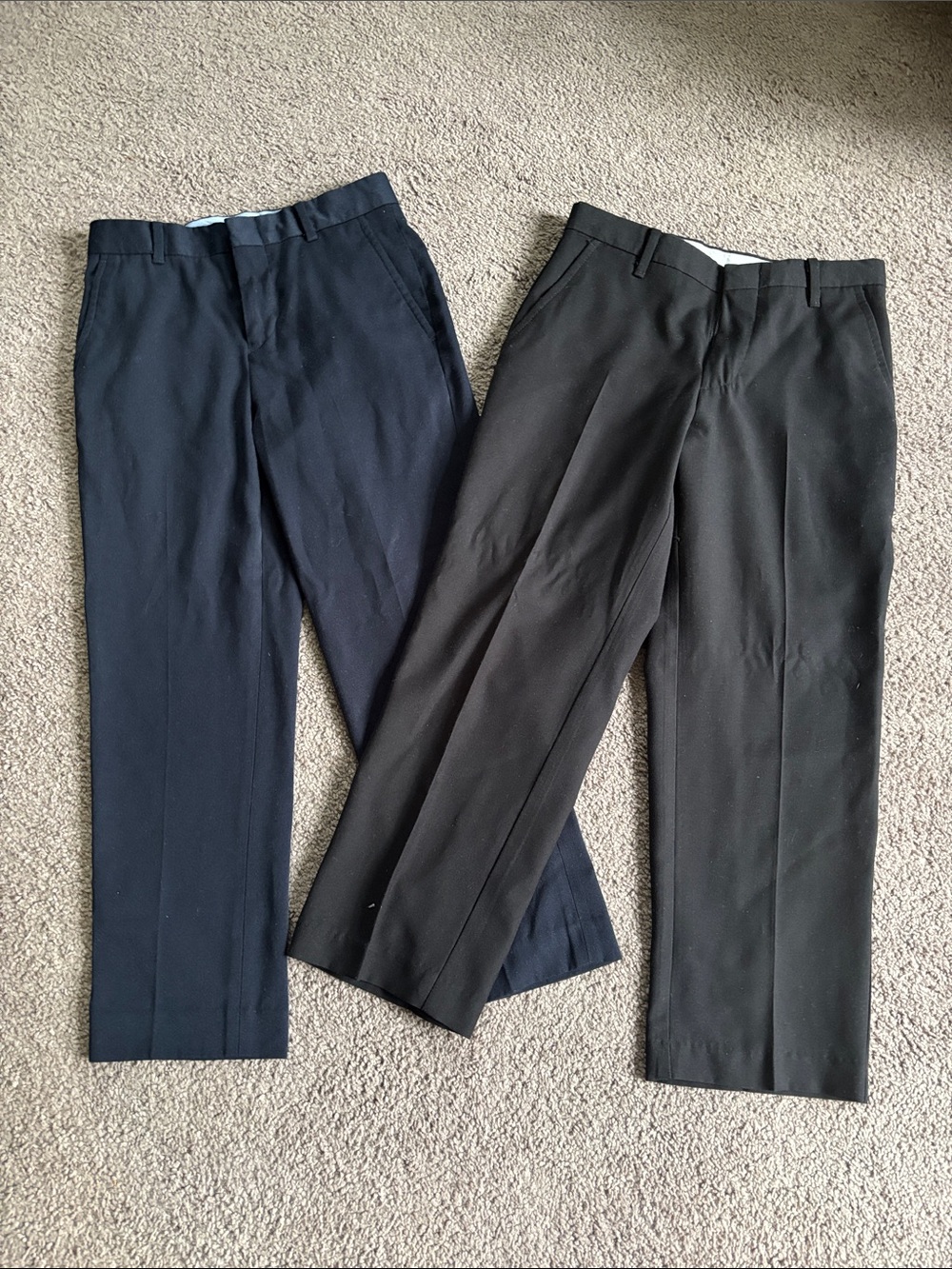 Boys Dress Pants, Navy & Black